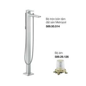 Bộ trộn bồn tắm đặt sàn Metropol 589.50.521